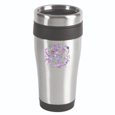 Friendship Bracelet Military Kid Purple up for Military Kid 16oz Travel Tumbler