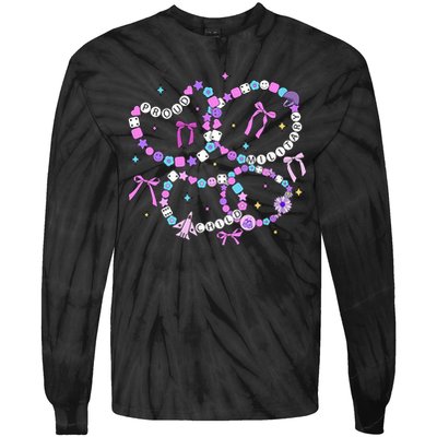 Friendship Bracelet Military Kid Purple up for Military Kid Tie-Dye Long Sleeve Shirt