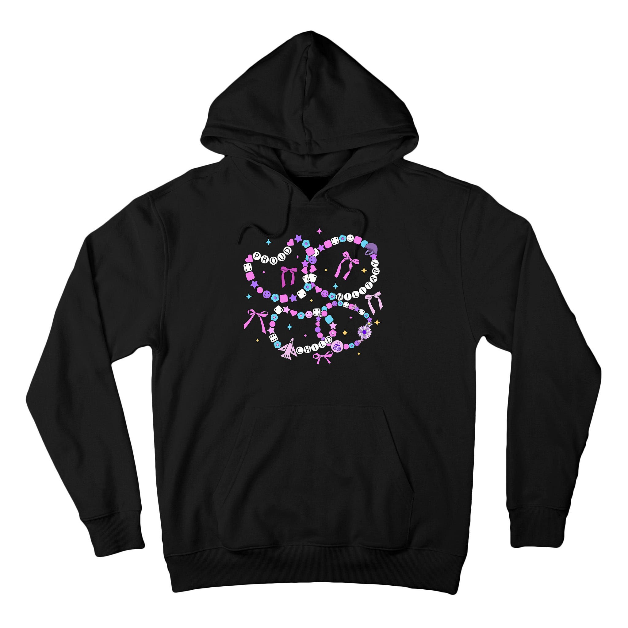 Friendship Bracelet Military Kid Purple up for Military Kid Tall Hoodie