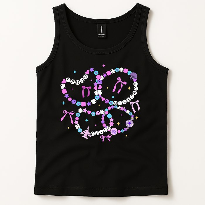 Friendship Bracelet Military Kid Purple up for Military Kid Tank Top