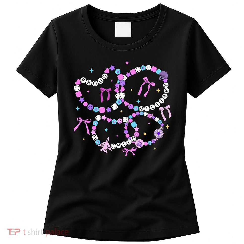 Friendship Bracelet Military Kid Purple up for Military Kid Women's T-Shirt
