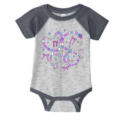 Friendship Bracelet Military Kid Purple up for Military Kid Infant Baby Jersey Bodysuit