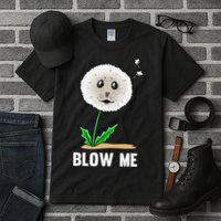 Funny Blow Me Seal Face Dandelion Meme Tall T-Shirt