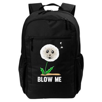 Funny Blow Me Seal Face Dandelion Meme Backpack