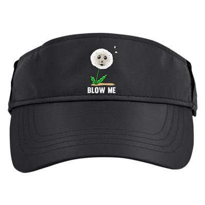 Funny Blow Me Seal Face Dandelion Meme Adult Drive Performance Visor