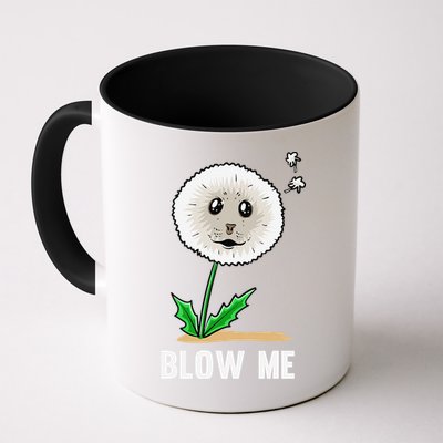 Funny Blow Me Seal Face Dandelion Meme Mug