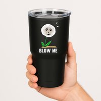 Funny Blow Me Seal Face Dandelion Meme Tumbler