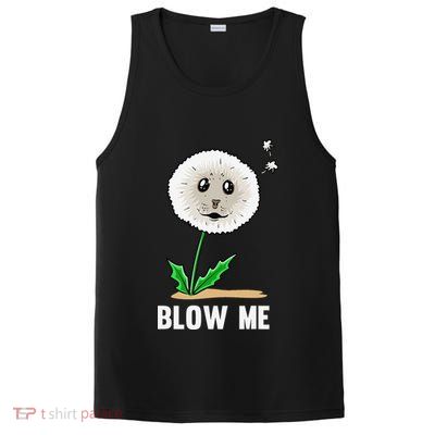 Funny Blow Me Seal Face Dandelion Meme PosiCharge Competitor Tank