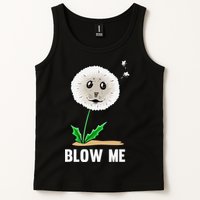 Funny Blow Me Seal Face Dandelion Meme Tank Top
