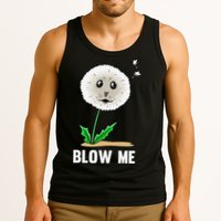 Funny Blow Me Seal Face Dandelion Meme Tank Top