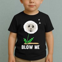 Funny Blow Me Seal Face Dandelion Meme Toddler T-Shirt