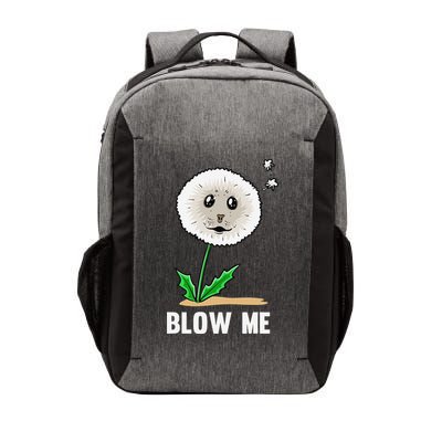 Funny Blow Me Seal Face Dandelion Meme Vector Backpack