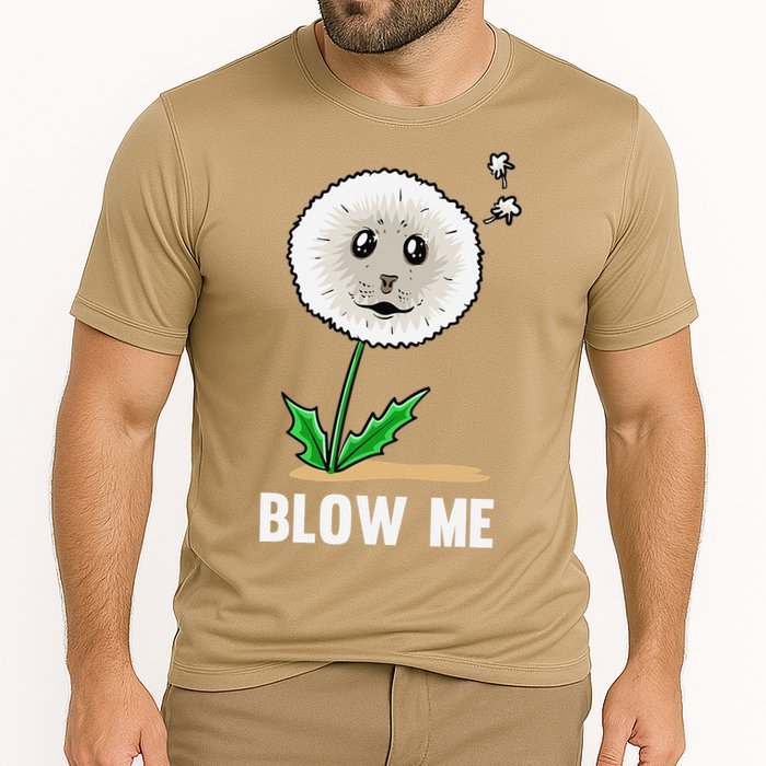 Funny Blow Me Seal Face Dandelion Meme Performance Shirt