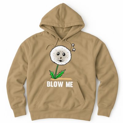 Funny Blow Me Seal Face Dandelion Meme Hoodie