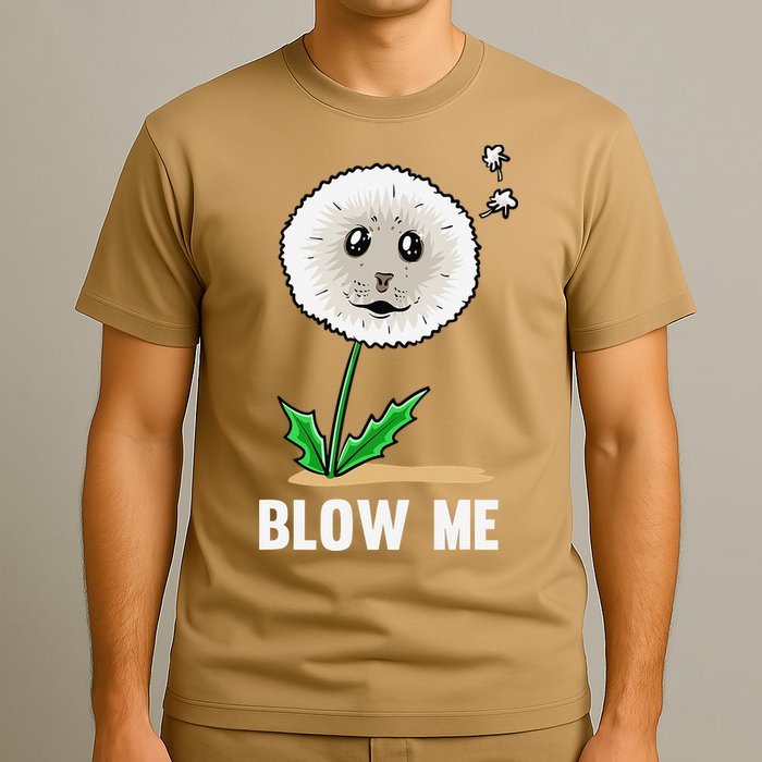Funny Blow Me Seal Face Dandelion Meme T-Shirt