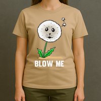 Funny Blow Me Seal Face Dandelion Meme T-Shirt