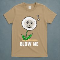 Funny Blow Me Seal Face Dandelion Meme T-Shirt