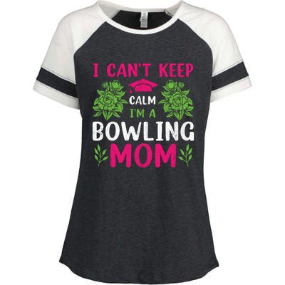 Funny Bowling Mom Bowling Gifts Bowling Slogans Enza Ladies Jersey Colorblock Tee