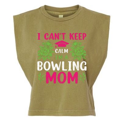 Funny Bowling Mom Bowling Gifts Bowling Slogans Garment-Dyed Women's Muscle Tee