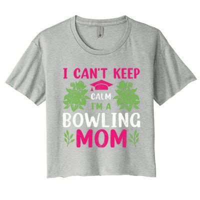 Funny Bowling Mom Bowling Gifts Bowling Slogans Women's Crop Top Tee