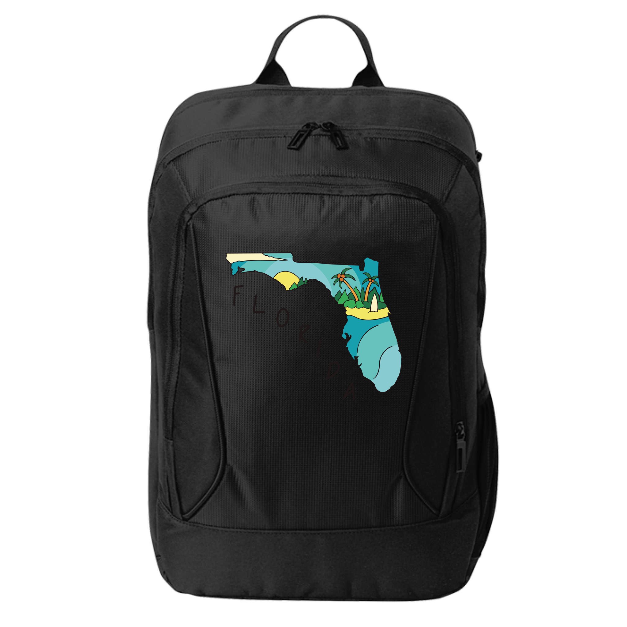 Florida Beach Map City Backpack