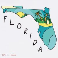 Florida Beach Map Sustainable Bucket Hat
