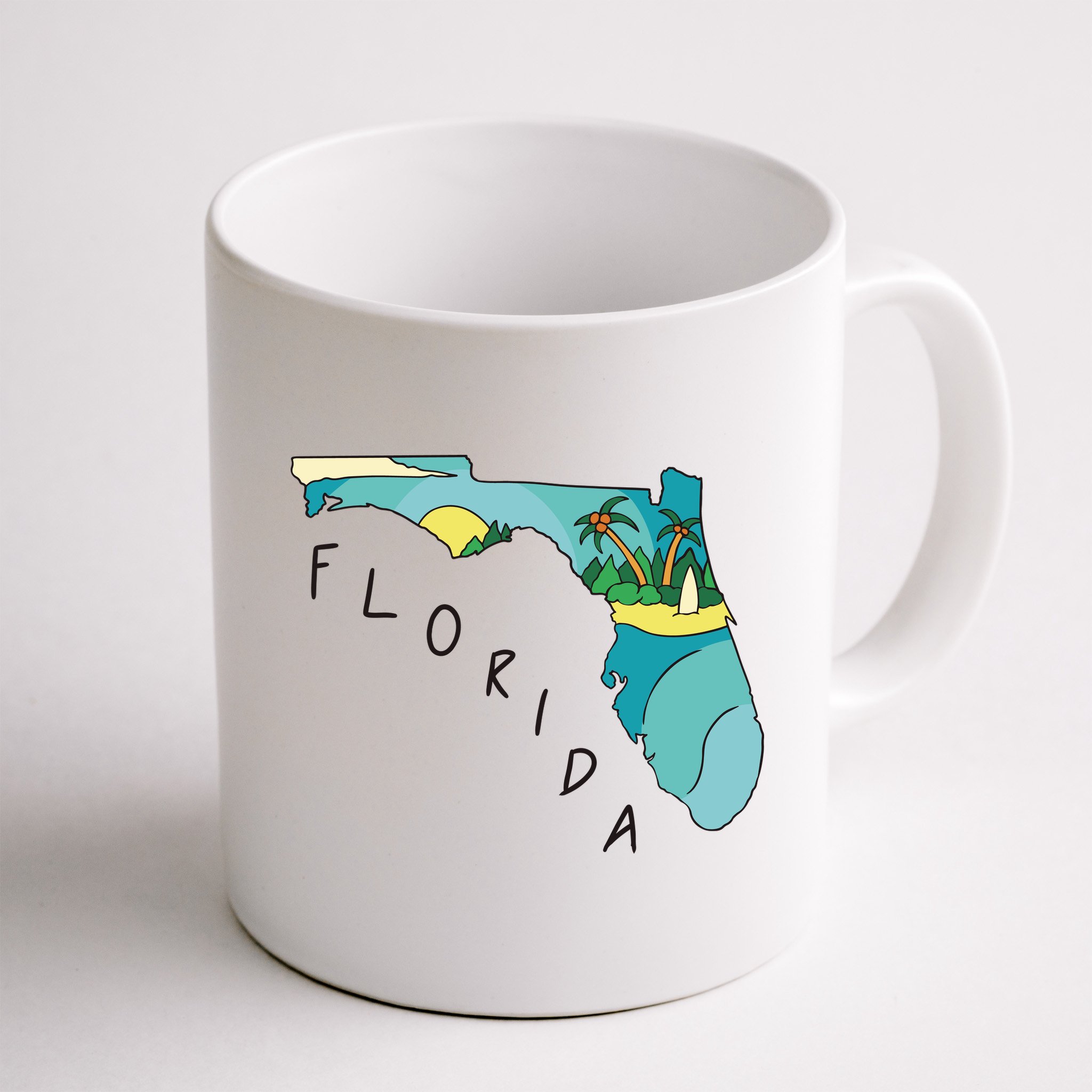 Florida Beach Map Mug