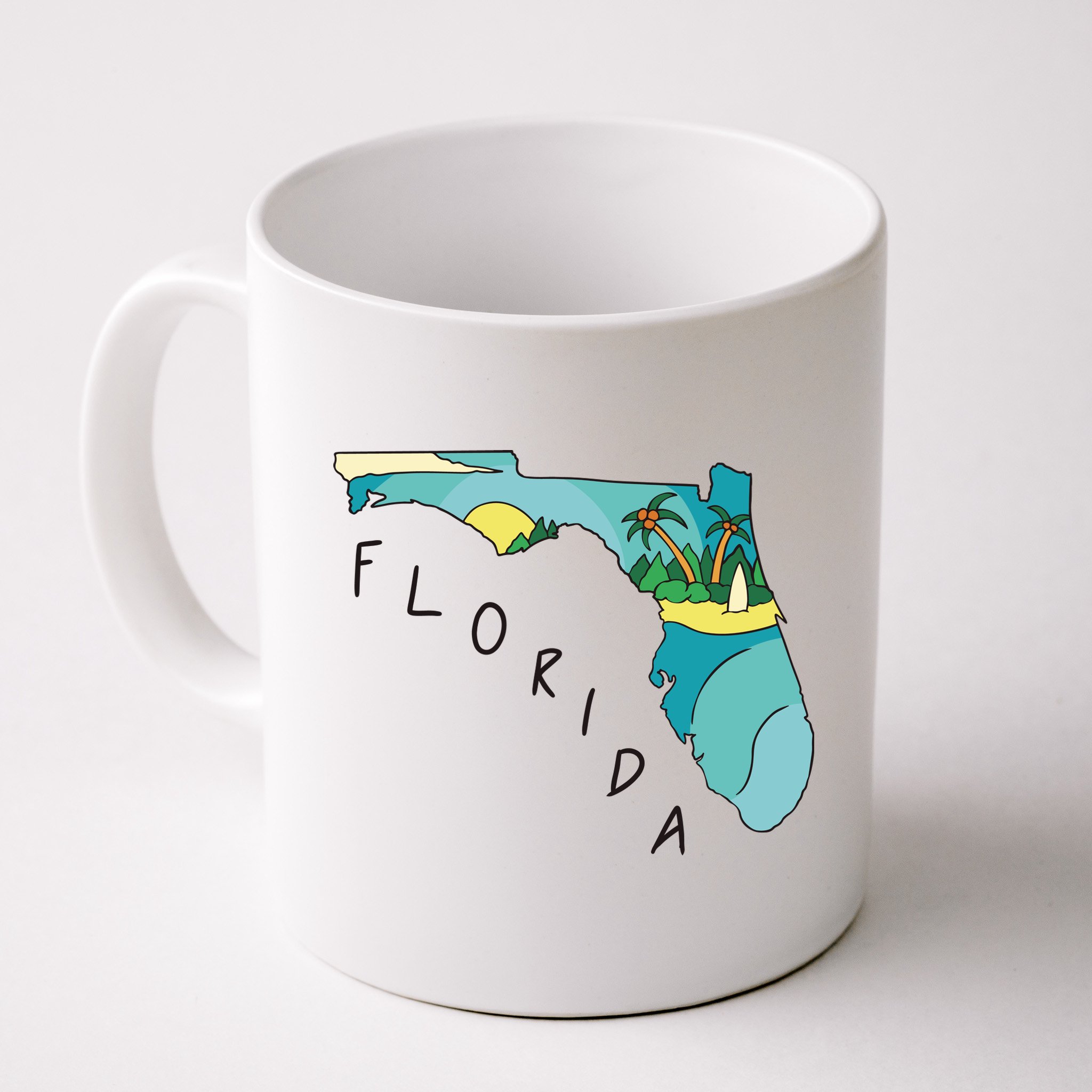 Florida Beach Map Mug