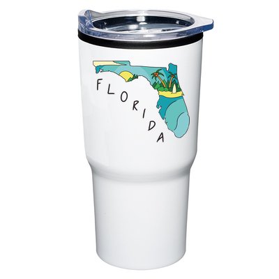 Florida Beach Map Tumbler