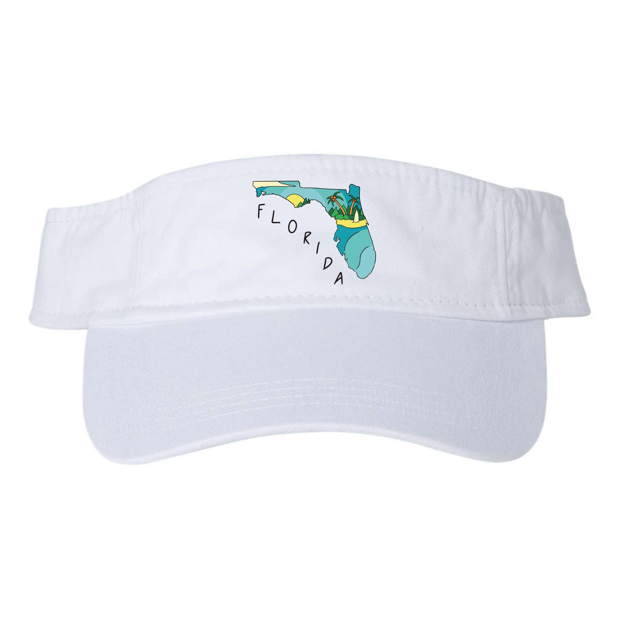 Florida Beach Map Visor