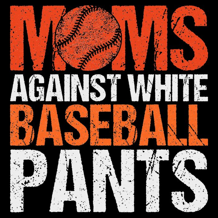 Funny Baseball Moms Against White Baseball Pants 16 in Basic Backpack