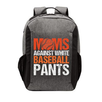 Funny Baseball Moms Against White Baseball Pants Vector Backpack