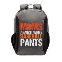 Funny Baseball Moms Against White Baseball Pants Vector Backpack