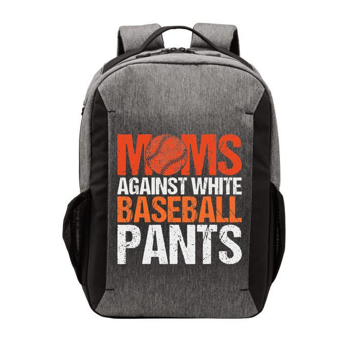 Funny Baseball Moms Against White Baseball Pants Vector Backpack