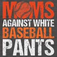 Funny Baseball Moms Against White Baseball Pants Vector Backpack