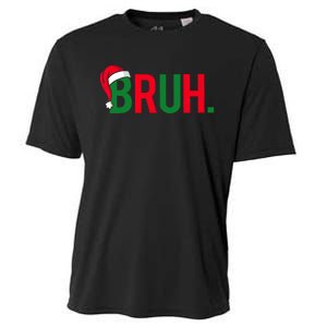 Funny Bruh Merry Christmas Pajama Family Meme Xmas Cooling Performance Crew T-Shirt