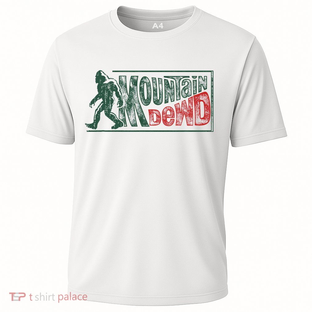 Funny Bigfoot Mountain Dude Hiking Camping Retro Gift Performance Shirt