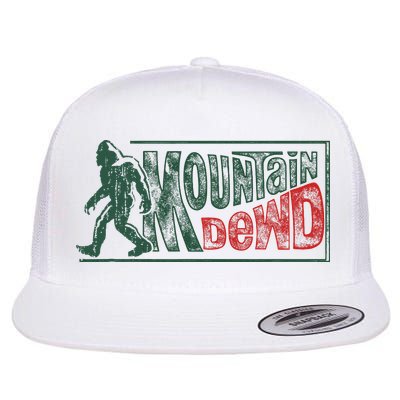 Funny Bigfoot Mountain Dude Hiking Camping Retro Gift Flatbill Hat
