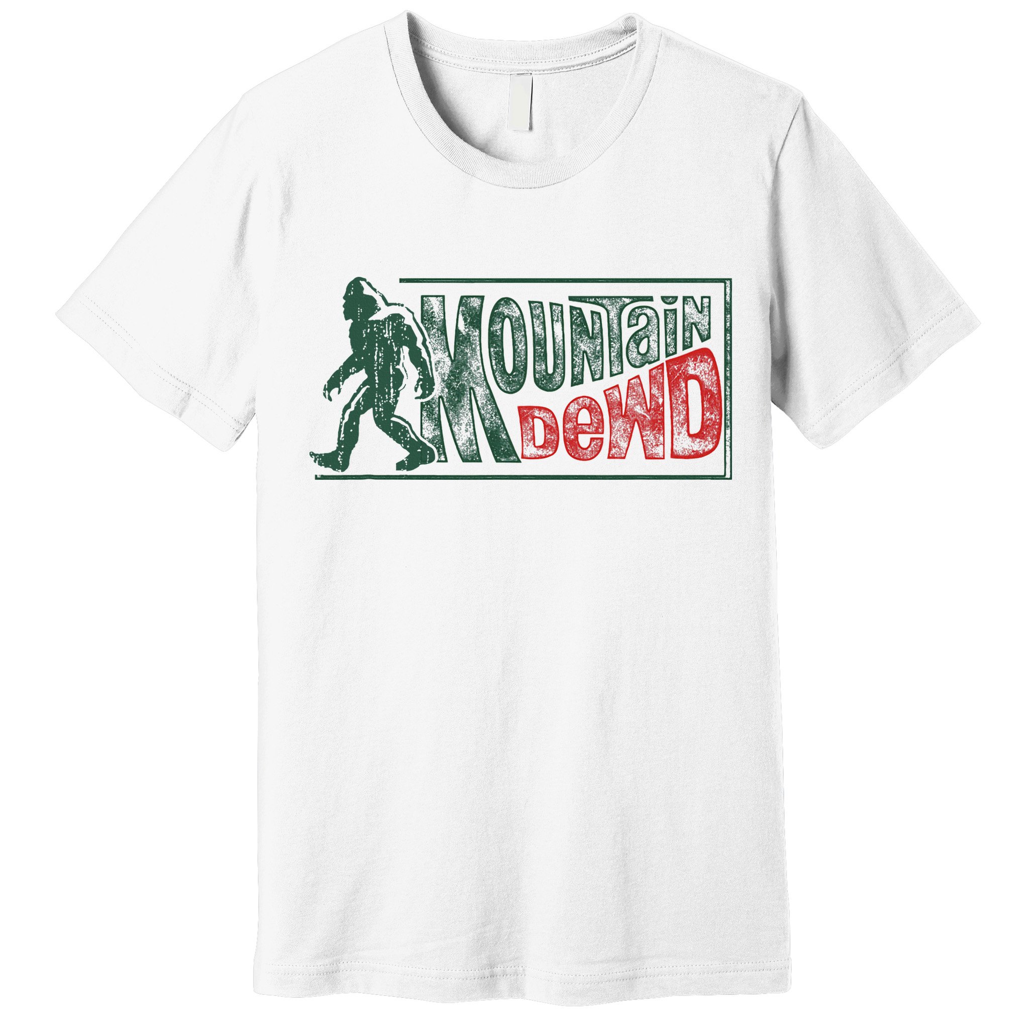 Funny Bigfoot Mountain Dude Hiking Camping Retro Gift Premium T-Shirt