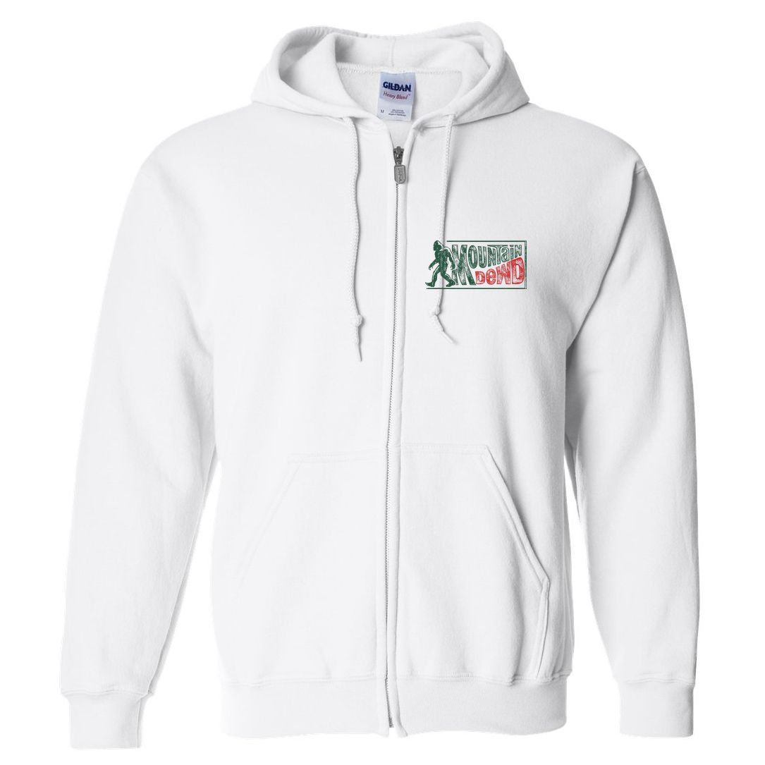 Funny Bigfoot Mountain Dude Hiking Camping Retro Gift Full Zip Hoodie