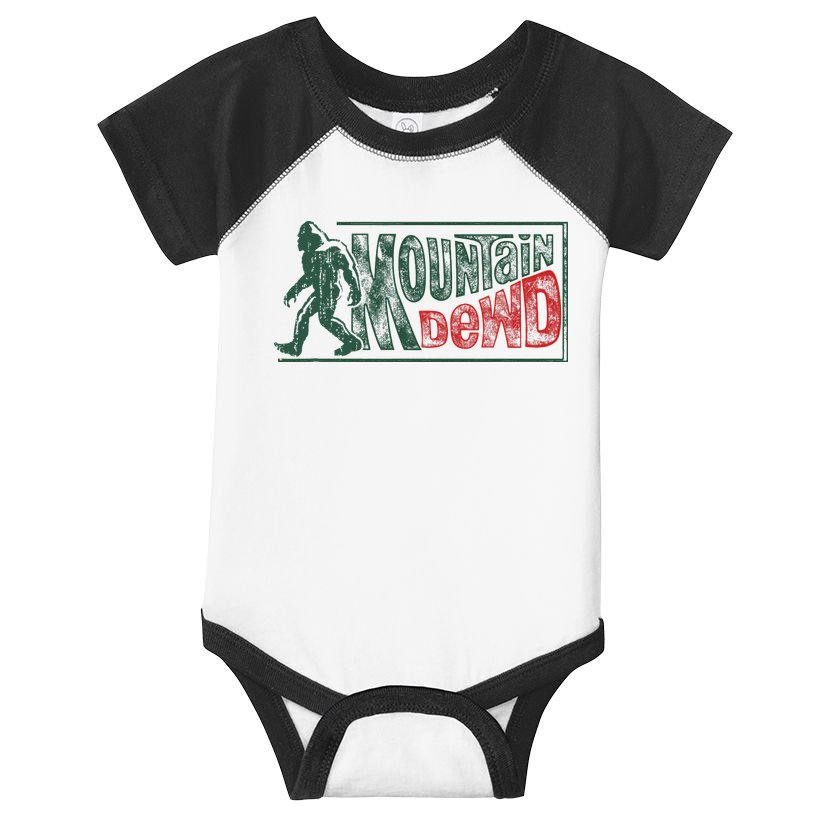 Funny Bigfoot Mountain Dude Hiking Camping Retro Gift Infant Baby Jersey Bodysuit