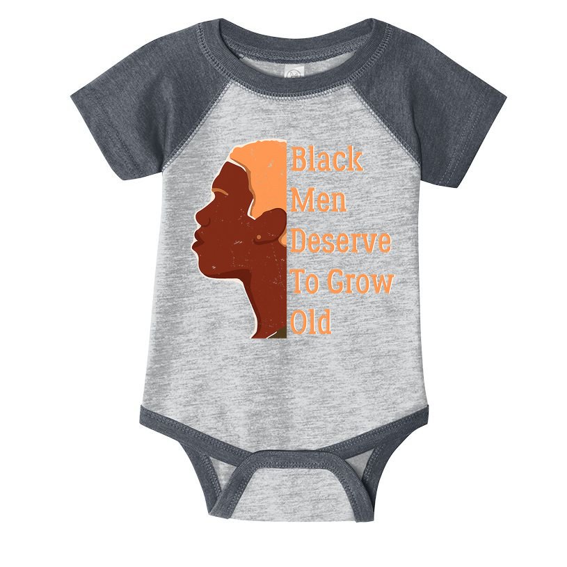Funny Black M.e.n Deserve To Grow Old Black History Month Infant Baby Jersey Bodysuit