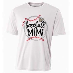 Funny Baseball Mimi Leopard Baseball Lovers Cooling Performance Crew T-Shirt