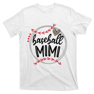 Funny Baseball Mimi Leopard Baseball Lovers T-Shirt