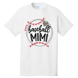 Funny Baseball Mimi Leopard Baseball Lovers Tall T-Shirt