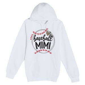 Funny Baseball Mimi Leopard Baseball Lovers Premium Pullover Hoodie