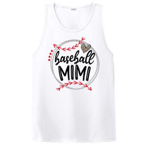 Funny Baseball Mimi Leopard Baseball Lovers PosiCharge Competitor Tank