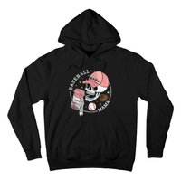 Funny Baseball Mama Skull Happy Mother's Day Funny Gift Hoodie