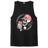 Funny Baseball Mama Skull Happy Mother's Day Funny Gift PosiCharge Competitor Tank