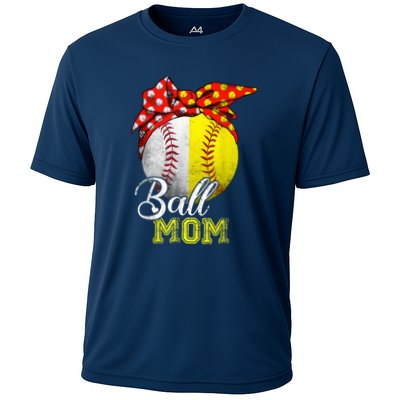 Funny Ball Mom Softball Baseball Gifts For Women Mothers Day Performance Shirt